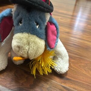 NEW Disney Store Snowman Eeyore Plush Winnie Pooh Stuffed Animal Holiday 10"